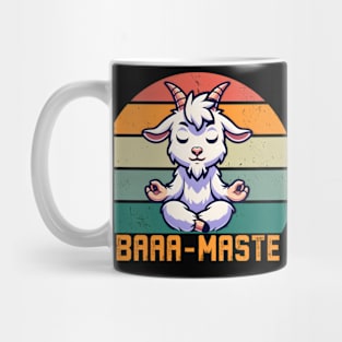 Baamaste goat yoga Mug